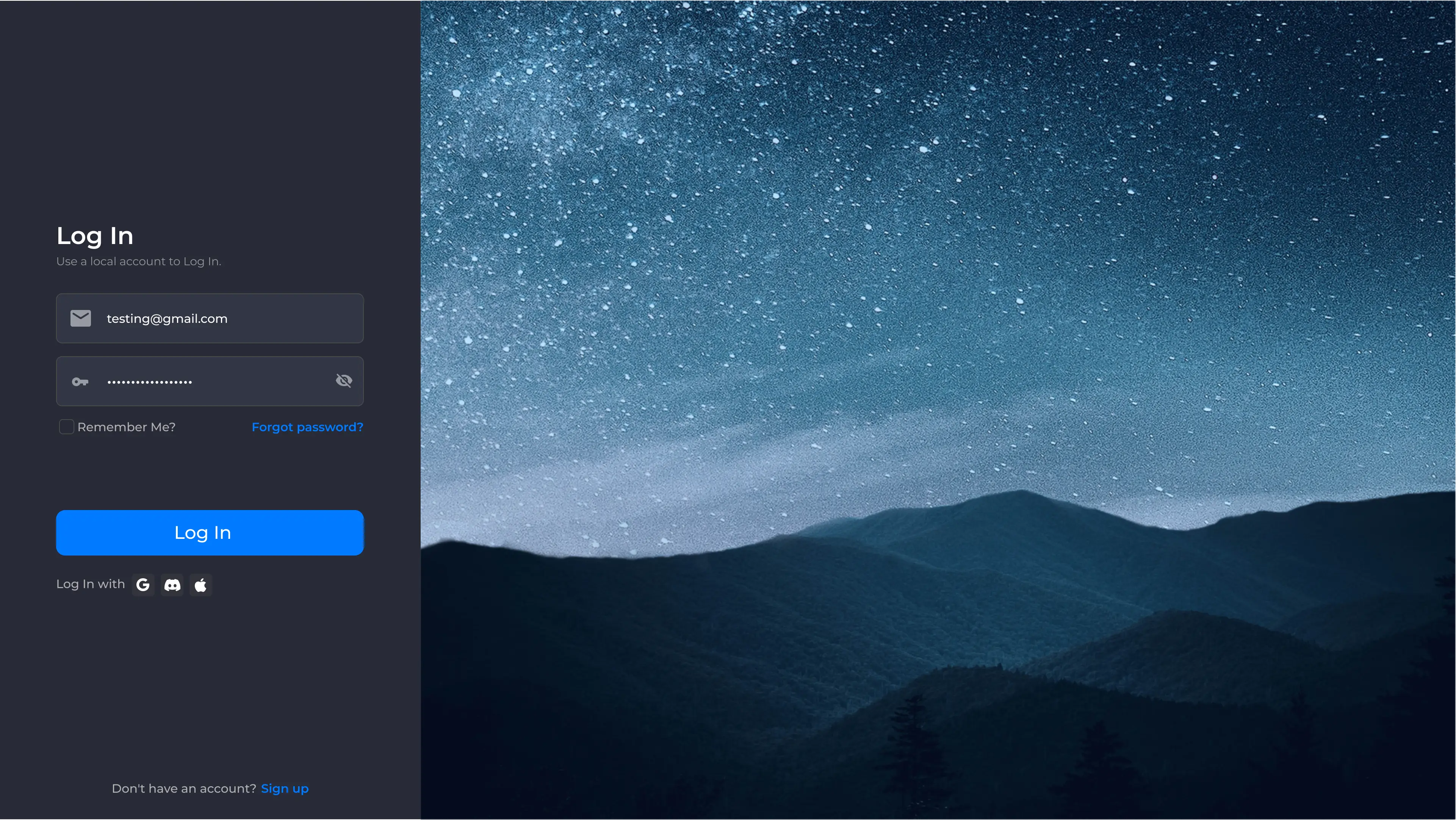 Login Page Concept 1