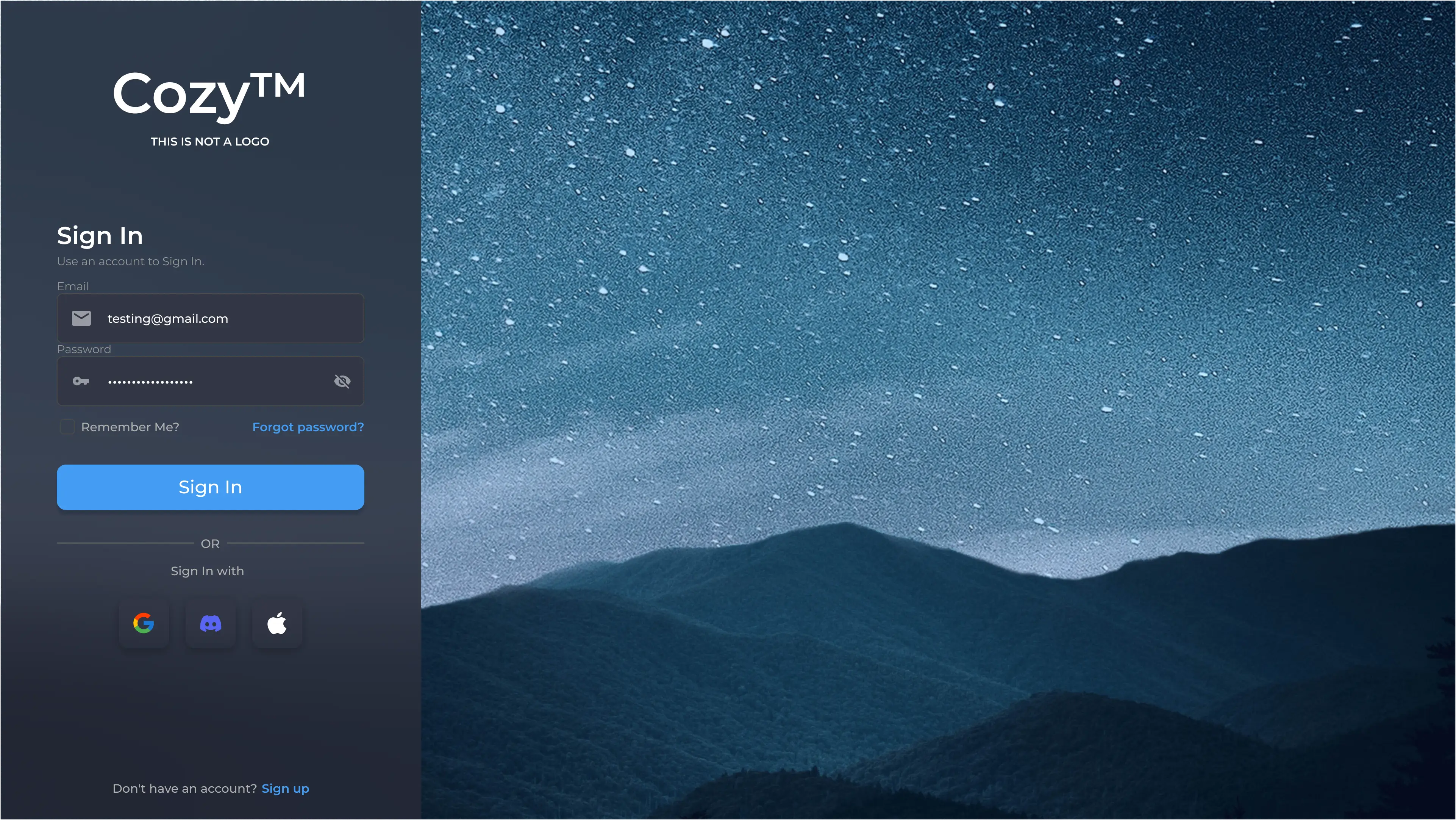 Login Page Concept 2